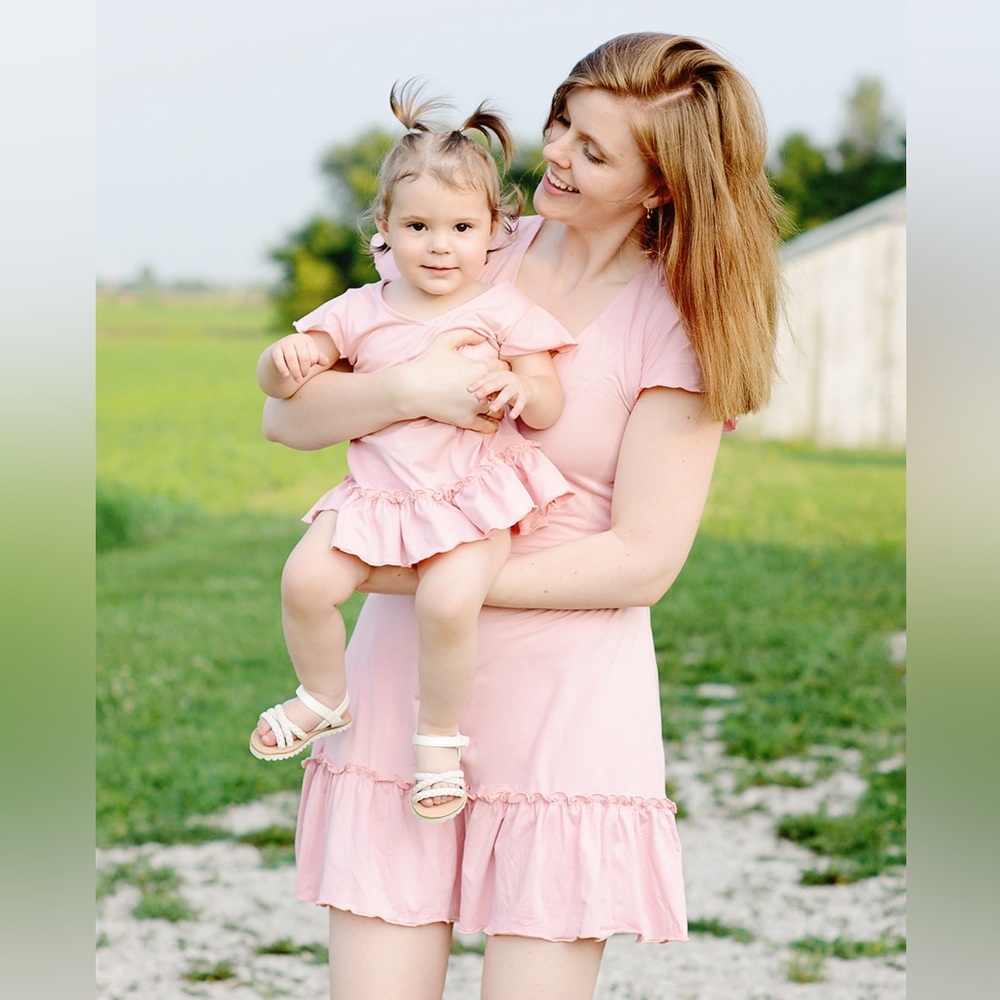 Mama and Me Pink dress